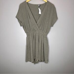 NWT KLD Romper in olive